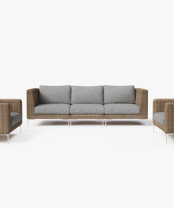 Contemporary Wicker Garden Sofa