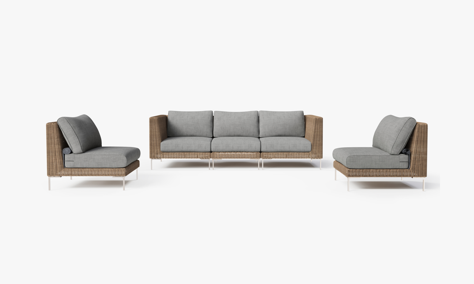 Modern Wicker Outdoor Sectional