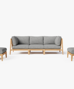 Modern Teak Outdoor Sectional